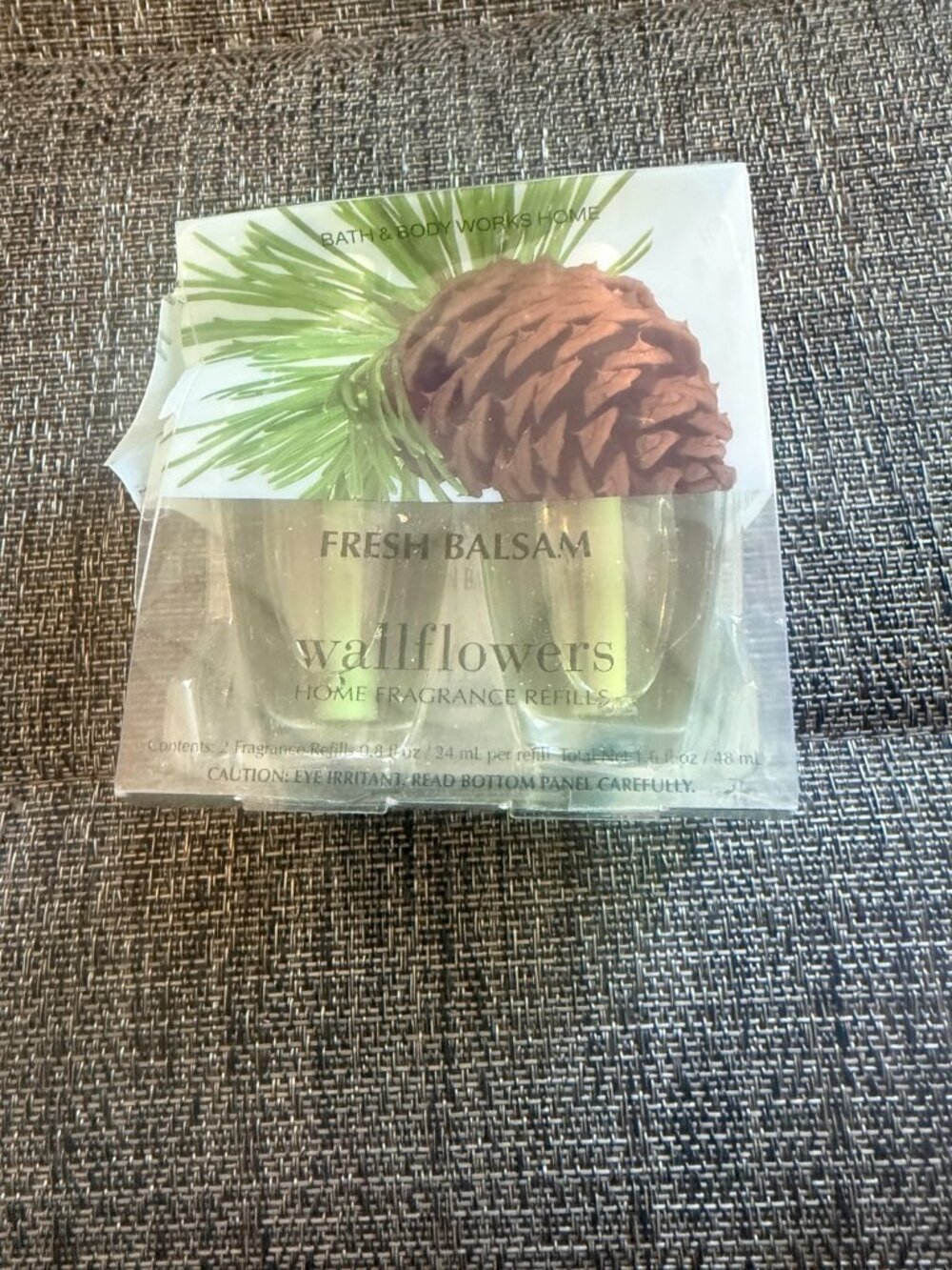 Bath And Body Works wallflowers Fresh Balsam refills 2 pack NOS